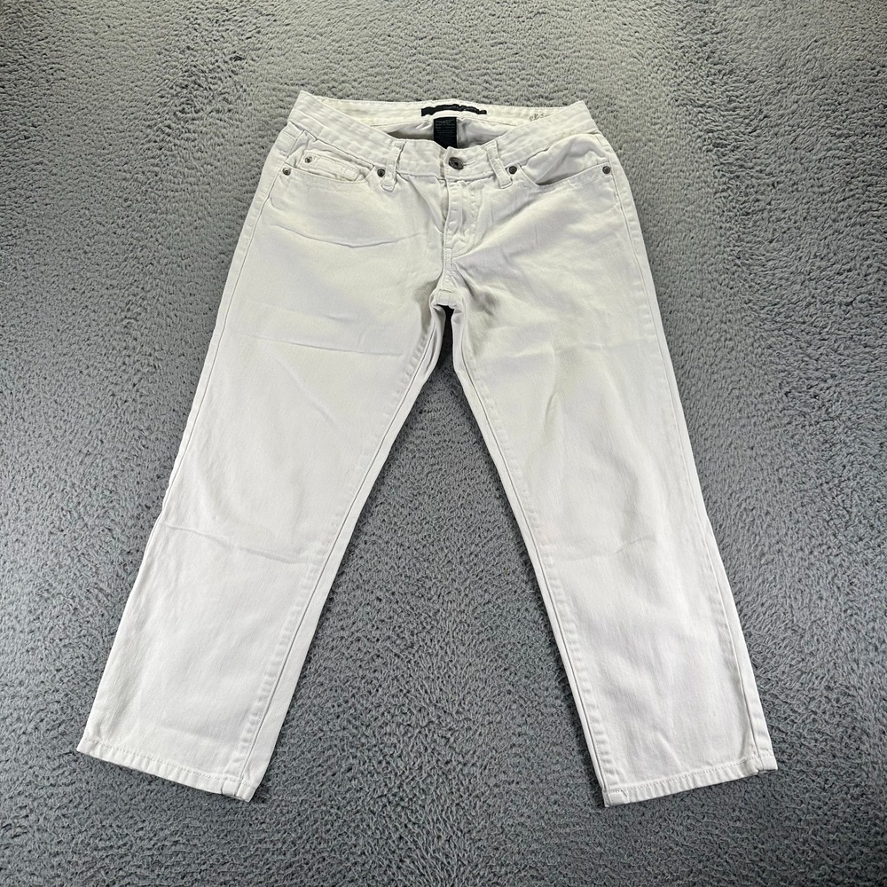 Calvin Klein Jeans Womens 6 White Cotton Denim Skinny Casual Outdoor Stretch